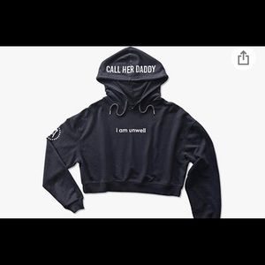 Call Her Daddy Cropped Hoodie